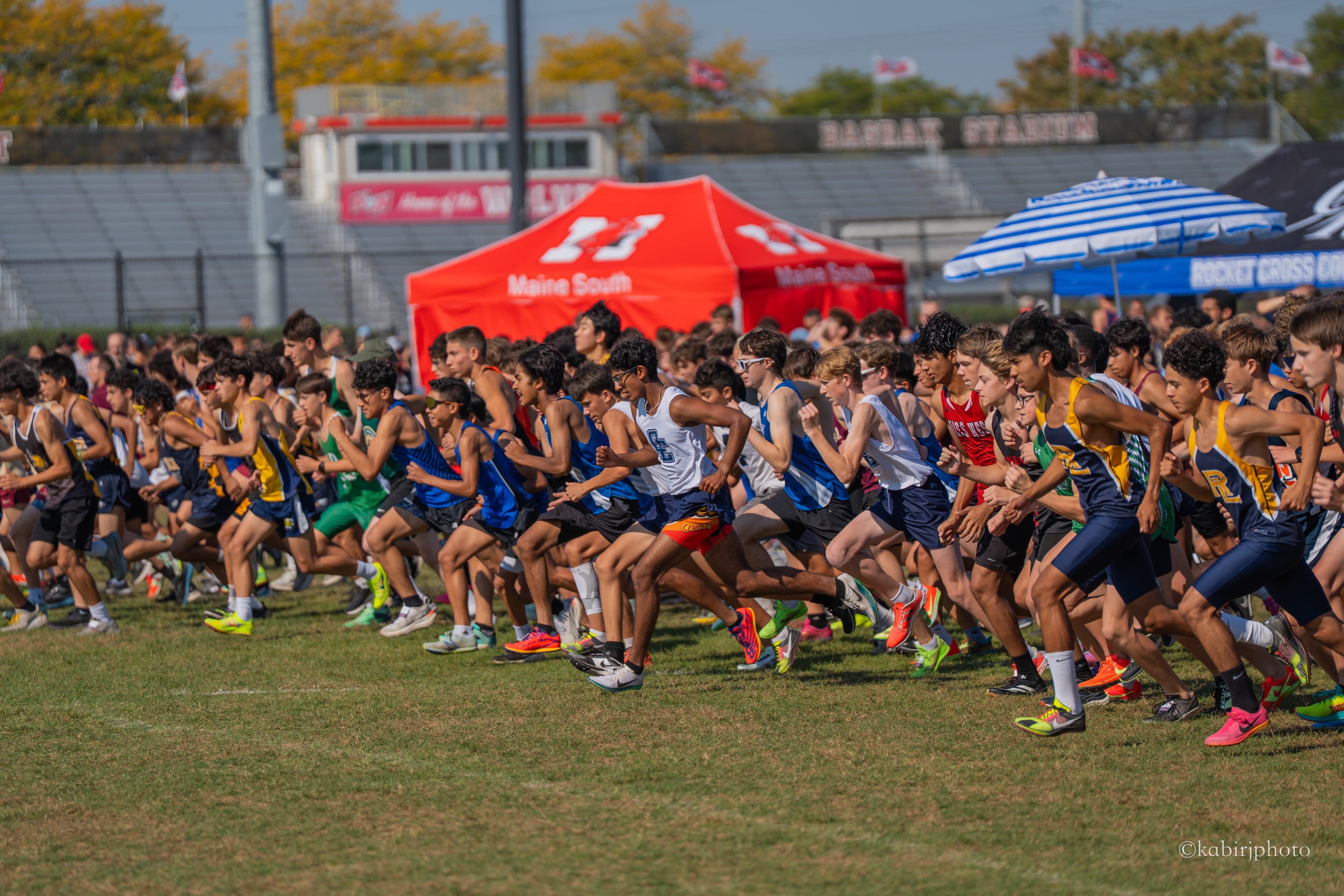 Cross country race start